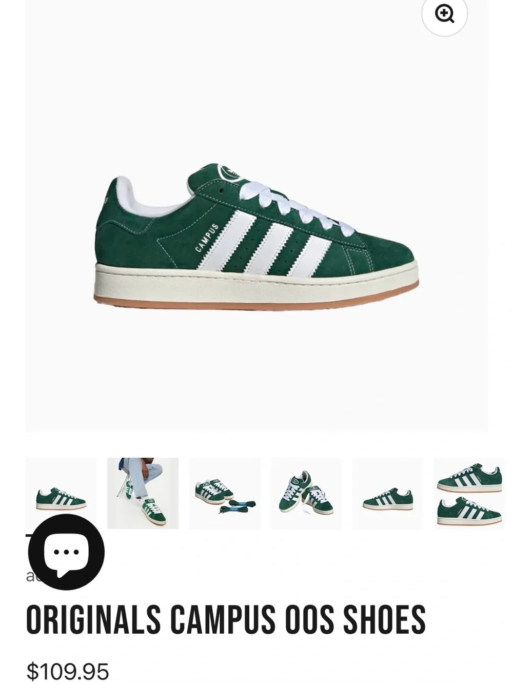 Adidas Campus 00 sneakers in green